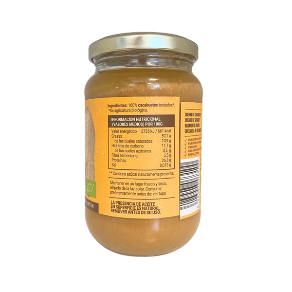 Bio-Erdnusscreme 350g Biocop-lateral