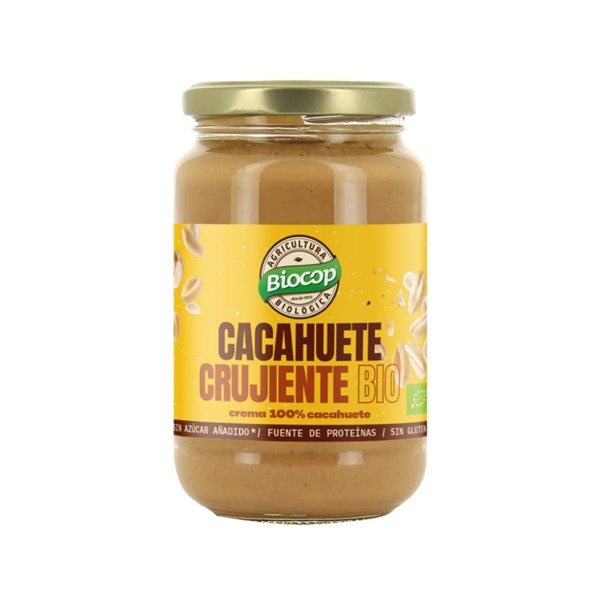 Crème de cacahuète croquante Bio 350g Biocop-trasera