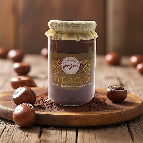 Crema de Chocolate con Miel y Avellanas- 400 gr.-izquierda