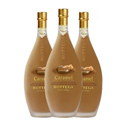 Crema de Licor Bottega Botella Medium 50 cl Caramel — Caramelo, Grappa (Caja de 3 unidades)