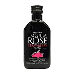 Crema de Licor Caja de 10 unidades Tequila Rose Botellín Miniatura 5 cl Fresa, Tequila
