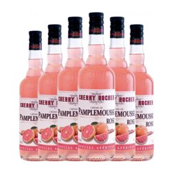 Crema de Licor Cherry Rocher Rosé — Rosado 70 cl Pamplemousse — Pomelo (Caja de 6 unidades)