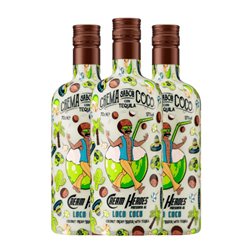 Crema de Licor Cream Heroes Loco 70 cl Coco, Tequila (Caja de 3 unidades)