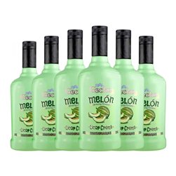 Crema de Licor Gecko 70 cl Melón (Caja de 6 unidades)