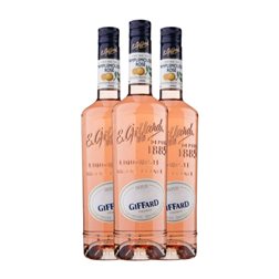 Crema de Licor Giffard Rosé — Rosado 70 cl Pamplemousse — Pomelo (Caja de 3 unidades)