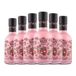Crema de Licor Kilda Botellín 20 cl Fresa, Tequila (Caja de 6 unidades)