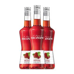 Crema de Licor Monin 70 cl Fraise — Fresa (Caja de 3 unidades)