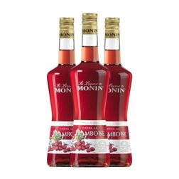 Crema de Licor Monin 70 cl Framboise — Frambuesa (Caja de 3 unidades)