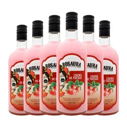 Crema de Licor Rosaura 70 cl Fresa (Caja de 6 unidades)