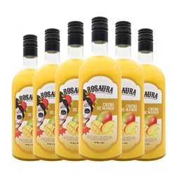 Crema de Licor Rosaura 70 cl Mango (Caja de 6 unidades)