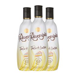 Crema de Licor Ruavieja Tarta 70 cl Limón (Caja de 3 unidades)