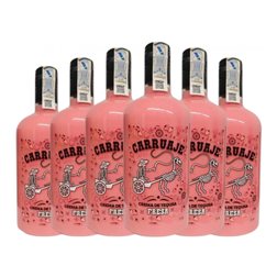 Crema de Licor Sabores Extremeños Carruaje 70 cl Fresa, Tequila (Caja de 6 unidades)
