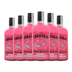 Crema de Licor Sabores Extremeños Carruaje 70 cl Sandía, Tequila (Caja de 6 unidades)