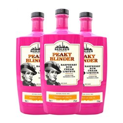 Crema de Licor Sadler's Peaky Blinder Edición Limitada 70 cl Raspberry — Frambuesa, Rum — Ron (Caja de 3 unidades)