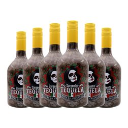 Tequila Sargento Tequela Crema 70 cl Chocolate, Tequila (Caja de 6 unidades)