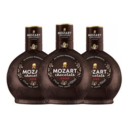 Crema de Licor Suntory Mozart Dark — Oscuro Botella Medium 50 cl Dark Chocolate — Chocolate Negro (Caja de 3 unidades)
