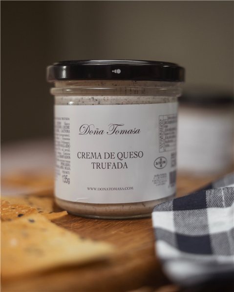 Crema de Queso con Trufa 135g-lateral