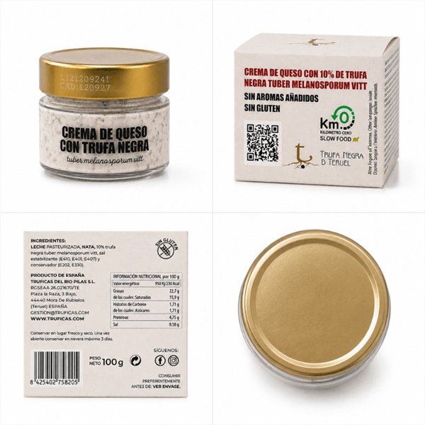 Cream Cheese with Black Truffle-trasera