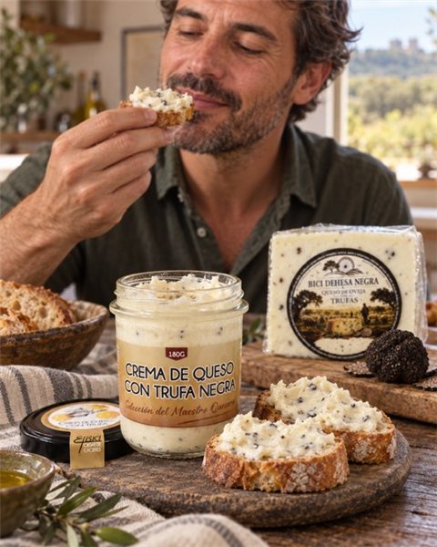 Crema de queso con trufa negra El Bici – 180 g-detalle