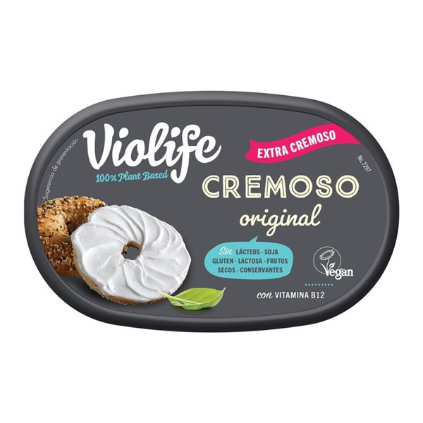 Vegan cheese flavored original Creamy 150g Violife-izquierda