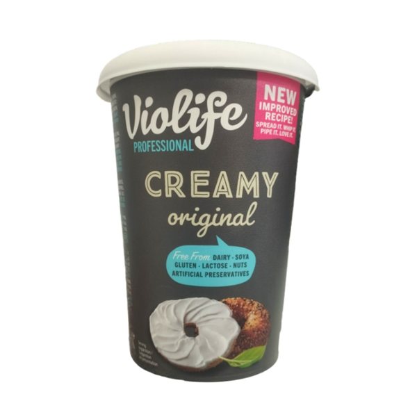 Vegan Cheese Flavored Cream Original 500g Violife-lateral