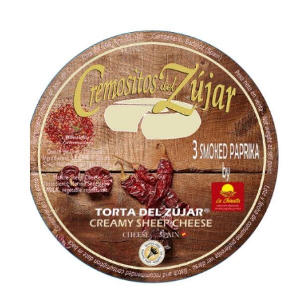 Crèmes de Zújar avec des flocons de piment.-lateral