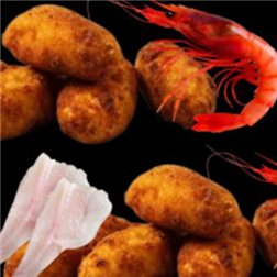 Monkfish and shrimp croquette gluten-free 35 g a.pirineus