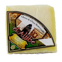 Semi-cured cheese wedge