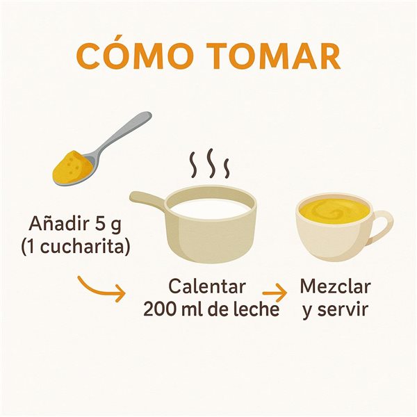 Kurkuma Chai Latte BIO 100g - Natürliche Mischung mit Kurkuma, Kokosnuss und Bio-Gewürzen-detalle