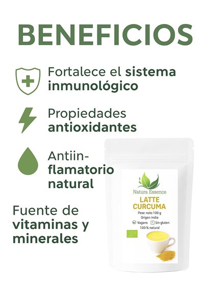 Kurkuma Chai Latte BIO 100g - Natürliche Mischung mit Kurkuma, Kokosnuss und Bio-Gewürzen-lateral