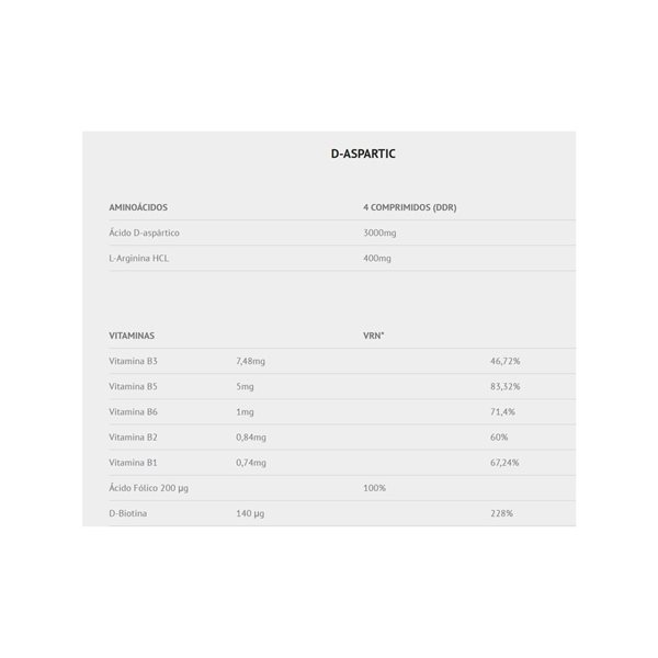 D-Aspartic 120 Tablets-detalle