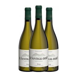 D Mateos. El Santiguadero Chardonnay Tempranillo Rioja 75 cl Vino Blanco (Caja de 3 unidades)