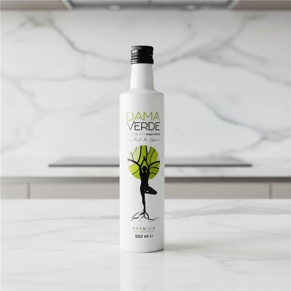 Dama Verde Picual 500ml-lateral