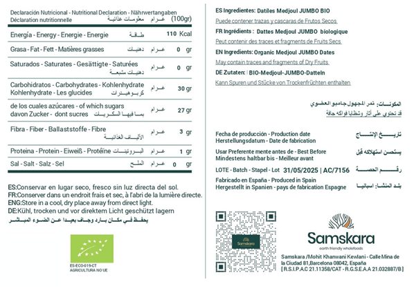 Dátiles Medjoul BIO - 2kg-detalle
