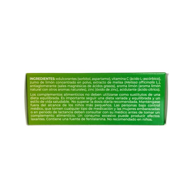 Abwehr Vitamin C, Melisse und Zink 24 Tabletten Vitanatur Esencial-detalle