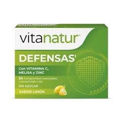 Abwehr Vitamin C, Melisse und Zink 24 Tabletten Vitanatur Esencial