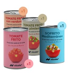 Degustación tomate 500g Pack 4 uds