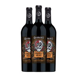 Delicato Gnarly Head Grateful Dead Zinfandel Old Vines — VV Viñas Viejas 75 cl Vino Tinto (Caja de 3 unidades)
