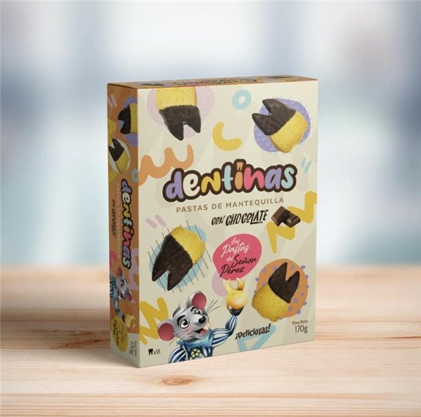 "Dentinas" se traduce al inglés como "dentin."-detalle