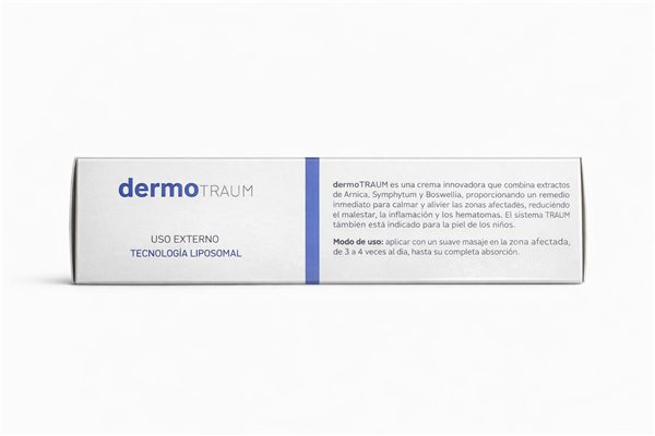 DERMO TRAUM – Crema Cosmética 75 ml | Árnica, Symphytum y Boswellia | Tecnología Liposomal-izquierda
