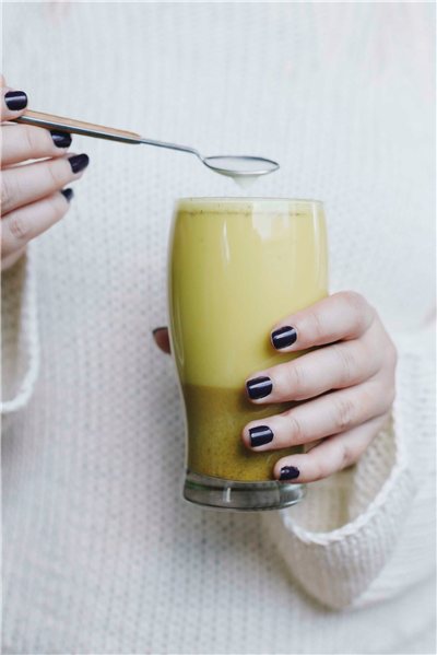 Desimf Latte - Bebida Digestiva con Cúrcuma y Jengibre-detalle
