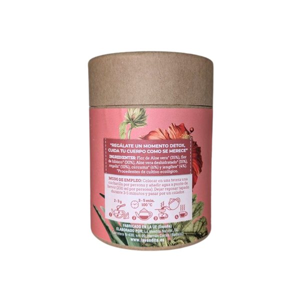Detox Infusión con Aloe vera puro ecológico-detalle