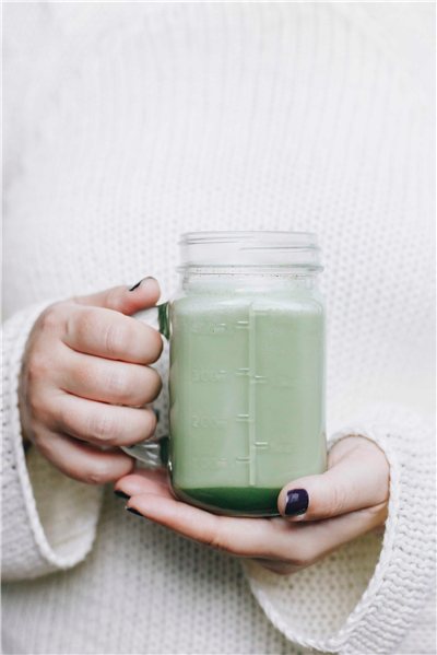 Detox Latte - Mezcla de Clorella, Spirulina y Matcha-detalle