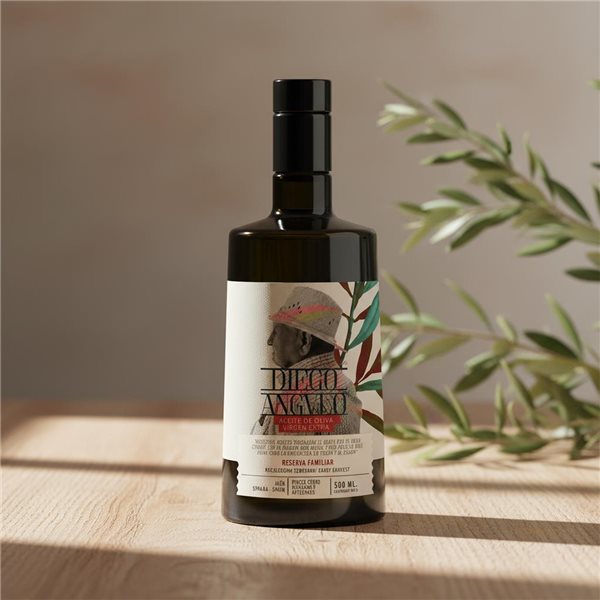 Diego Angulo Reserva Familiar Picual 500ml-trasera