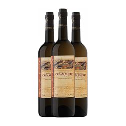 Dios Baco Jerez-Xérès-Sherry Cream — Crema 75 cl Vino Generoso Fortificado (Caja de 3 unidades)