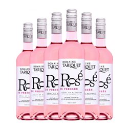 Domaine du Tariquet Pressée Trocken — Seco Vin de Pays Côtes de Gascogne Rosé — Rosado 75 cl Vino Rosado (Caja de 6 unidades)