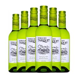 Domaine du Tariquet Trocken — Seco Vin de Pays Côtes de Gascogne Classic — Clásico Media Botella 37 cl Vino Blanco (Caja de 6 unidades)