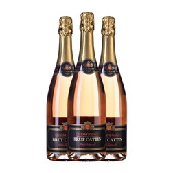 Domaine Joseph Cattin Pinot Negro Brut Crémant d'Alsace Rosé — Rosado 75 cl Espumoso Rosado (Caja de 3 unidades)