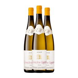 Domaine Léon Boesch Grandes Lignes Riesling Alsace 75 cl Vino Blanco (Caja de 3 unidades)
