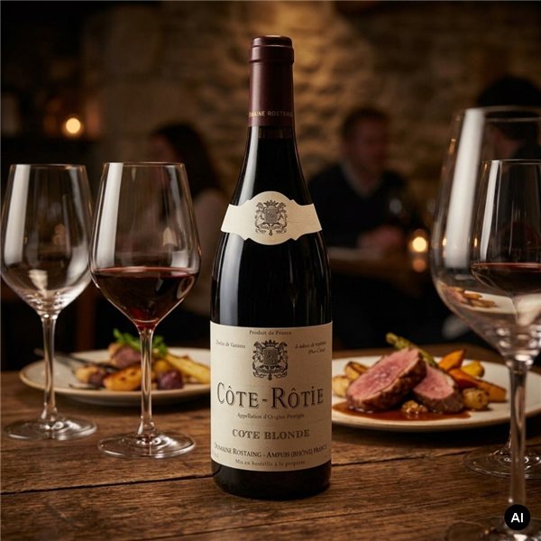 Domaine Rostaing Cote-Rotie Blonde 2023-lateral